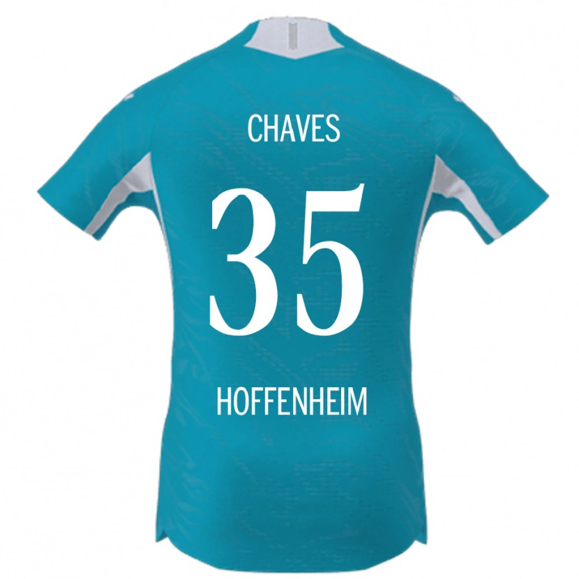 Danxen Criança Camisola Arthur Chaves #35 Azul Celeste Alternativa 2025/26 Camisa Brasil