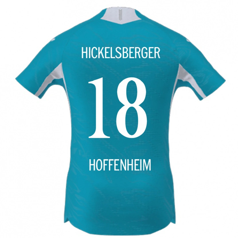Danxen Criança Camisola Julia Hickelsberger #18 Azul Celeste Alternativa 2025/26 Camisa Brasil