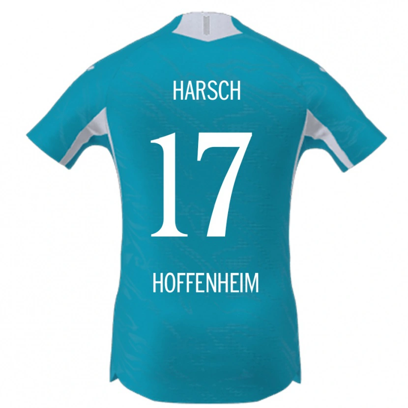 Danxen Criança Camisola Franziska Harsch #17 Azul Celeste Alternativa 2025/26 Camisa Brasil