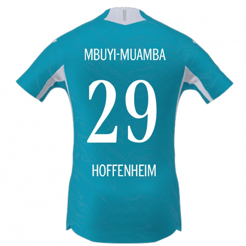 Danxen Criança Camisola Hubert Mbuyi-Muamba #29 Azul Celeste Alternativa 2025/26 Camisa Brasil
