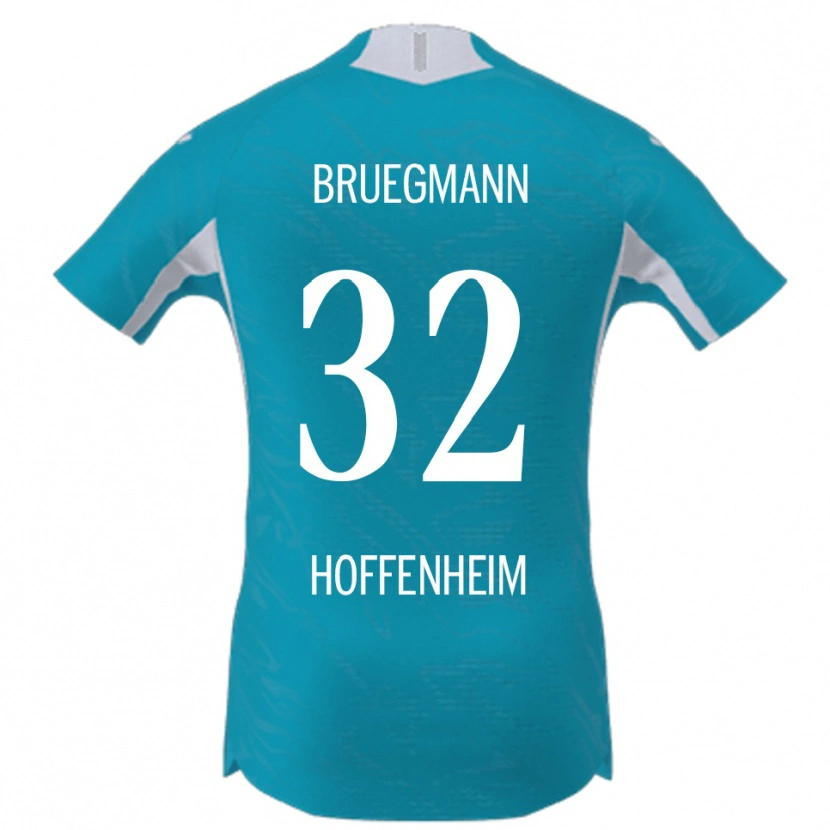 Danxen Criança Camisola Lukas Bruegmann #32 Azul Celeste Alternativa 2025/26 Camisa Brasil