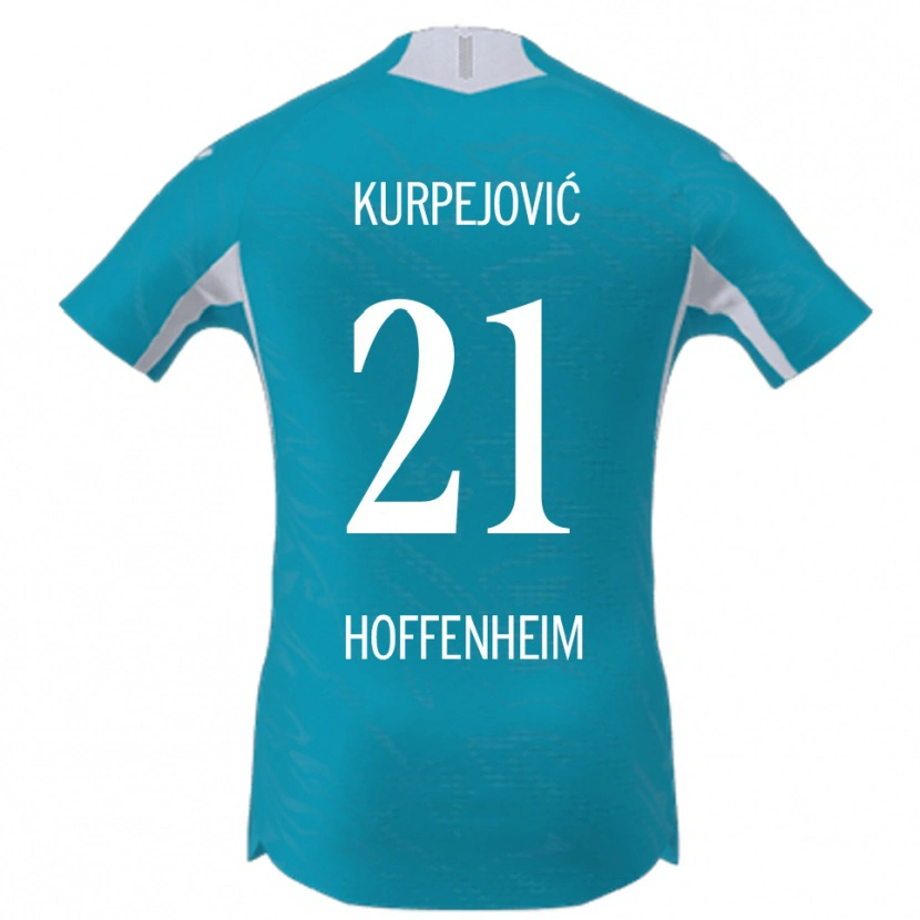 Danxen Criança Camisola Albin Kurpejović #21 Azul Celeste Alternativa 2025/26 Camisa Brasil