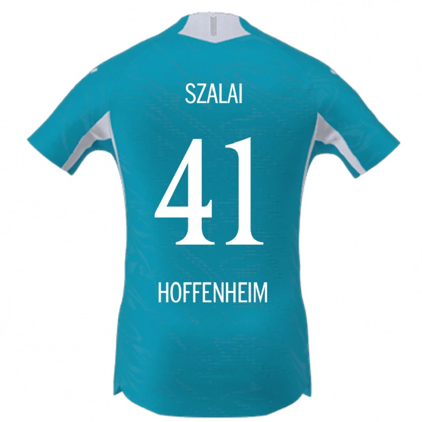 Danxen Criança Camisola Attila Szalai #41 Azul Celeste Alternativa 2025/26 Camisa Brasil