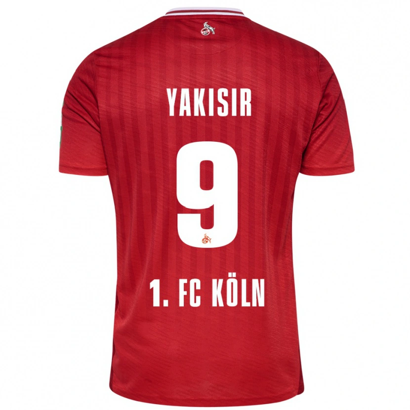 Danxen Criança Camisola Emir-Ahmet Yakisir #9 Vermelho Branco Alternativa 2025/26 Camisa Brasil