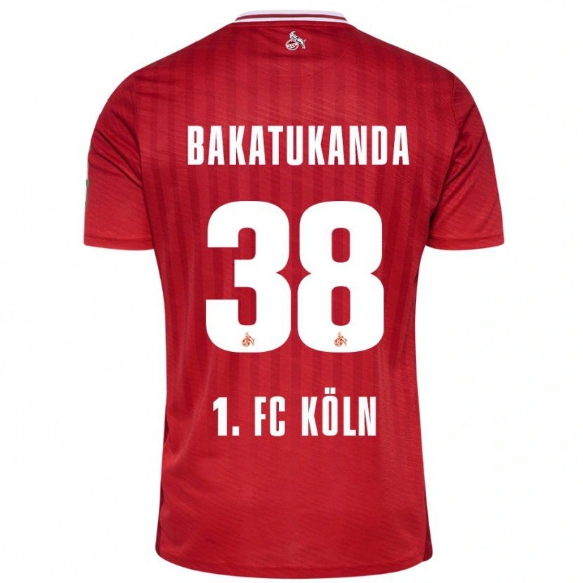 Danxen Criança Camisola Elias Bakatukanda #38 Vermelho Branco Alternativa 2025/26 Camisa Brasil