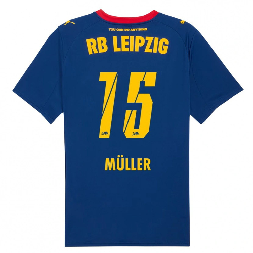 Danxen Criança Camisola Hannes Müller #15 Marinho Vermelho Alternativa 2025/26 Camisa Brasil