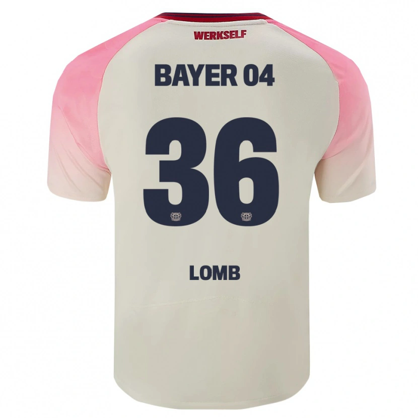 Danxen Criança Camisola Niklas Lomb #36 Rosa Branco Sujo Alternativa 2025/26 Camisa Brasil