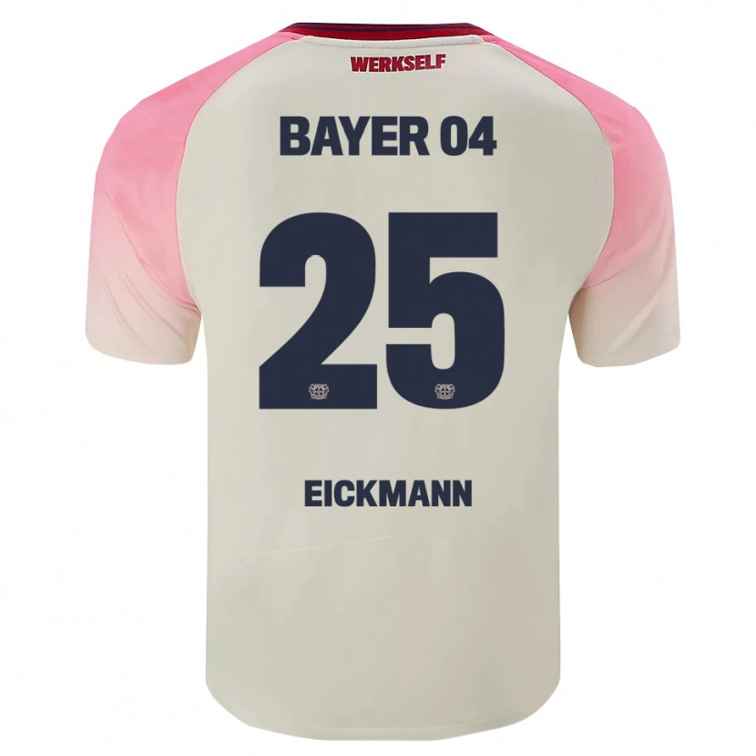 Danxen Criança Camisola Mia Eickmann #25 Rosa Branco Sujo Alternativa 2025/26 Camisa Brasil