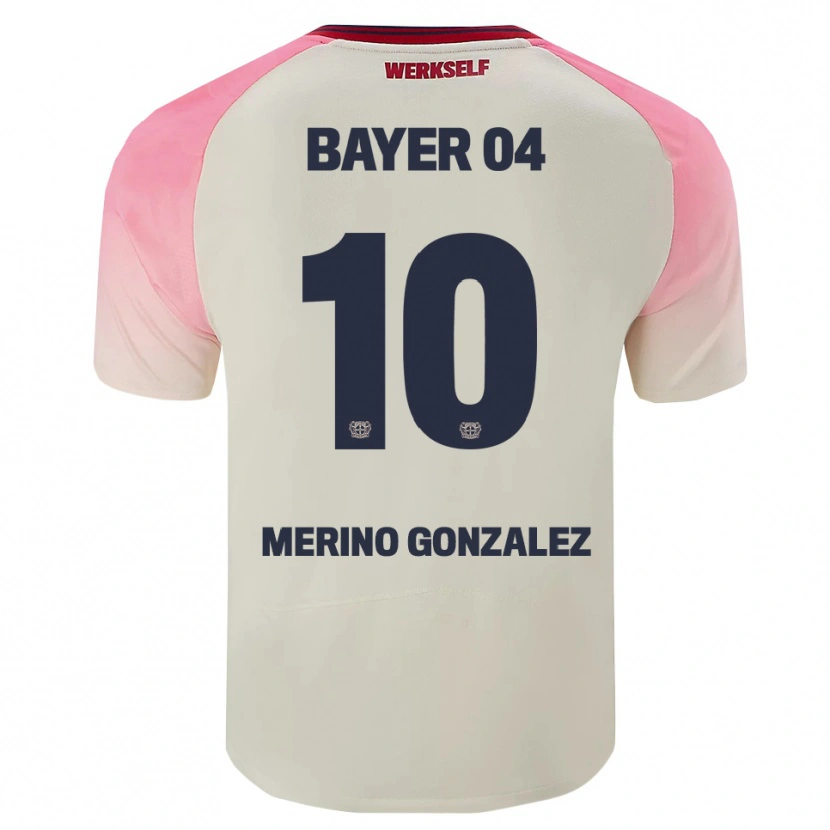 Danxen Criança Camisola Estrella Merino Gonzalez #10 Rosa Branco Sujo Alternativa 2025/26 Camisa Brasil