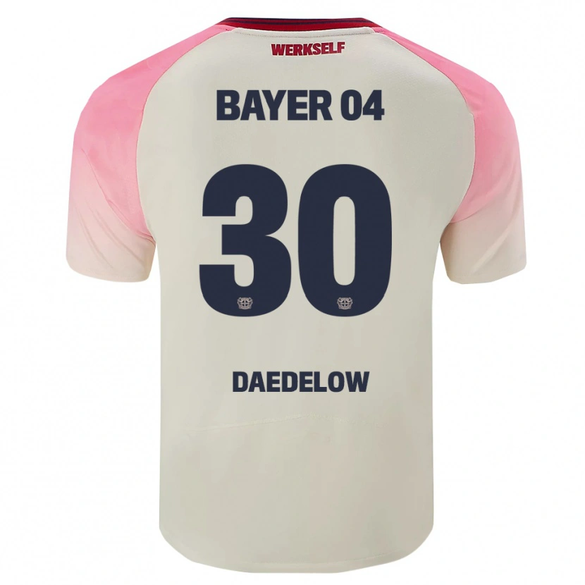 Danxen Criança Camisola Ida Daedelow #30 Rosa Branco Sujo Alternativa 2025/26 Camisa Brasil