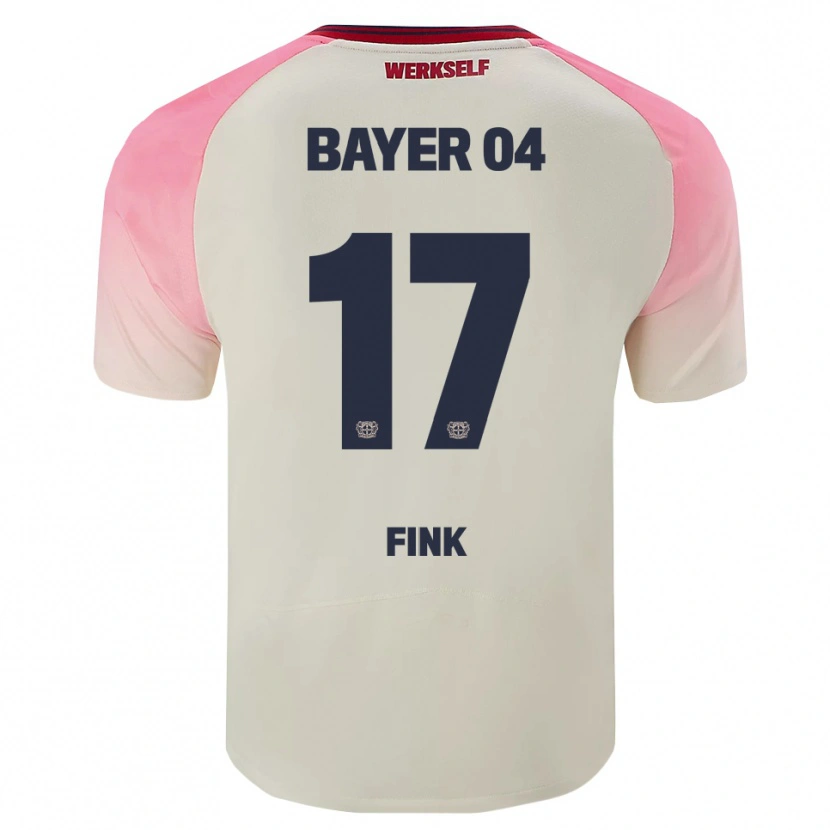 Danxen Criança Camisola Felix Fink #17 Rosa Branco Sujo Alternativa 2025/26 Camisa Brasil