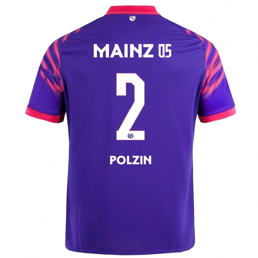 Danxen Criança Camisola Maximilian Polzin #2 Marinho Rosa Alternativa 2025/26 Camisa Brasil