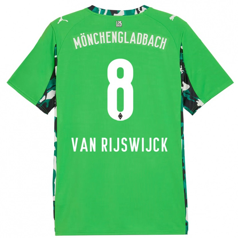 Danxen Criança Camisola Britt Van Rijswijck #8 Verde Preto Alternativa 2025/26 Camisa Brasil