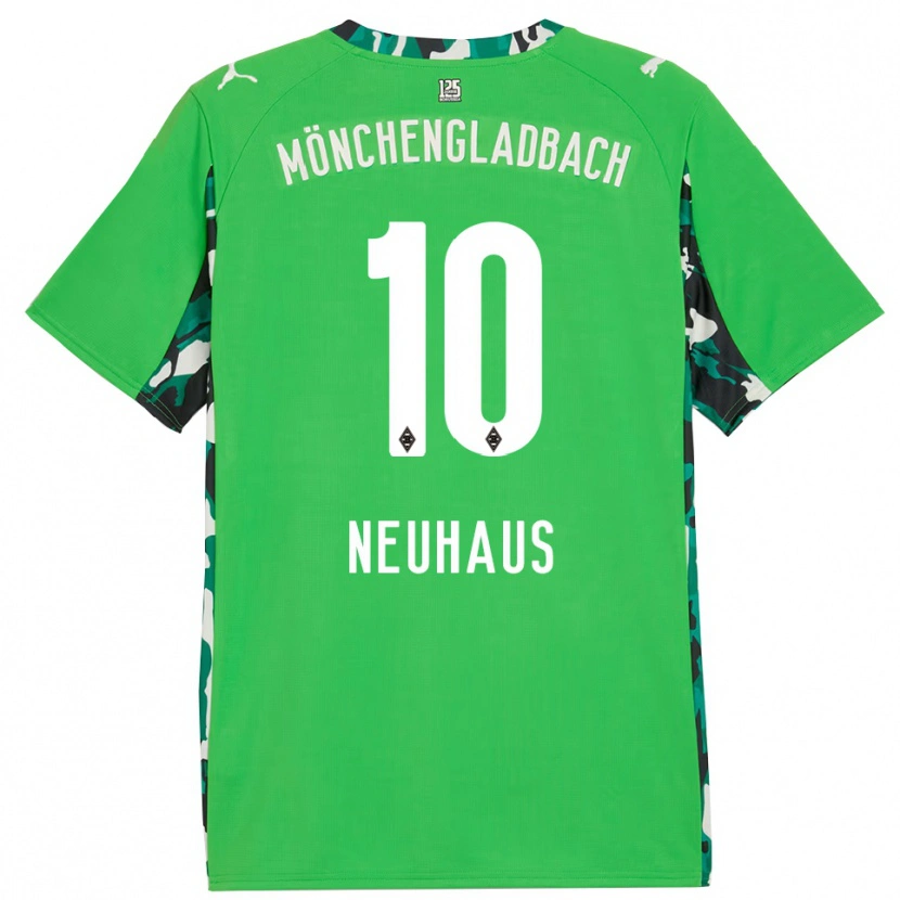 Danxen Criança Camisola Florian Neuhaus #10 Verde Preto Alternativa 2025/26 Camisa Brasil