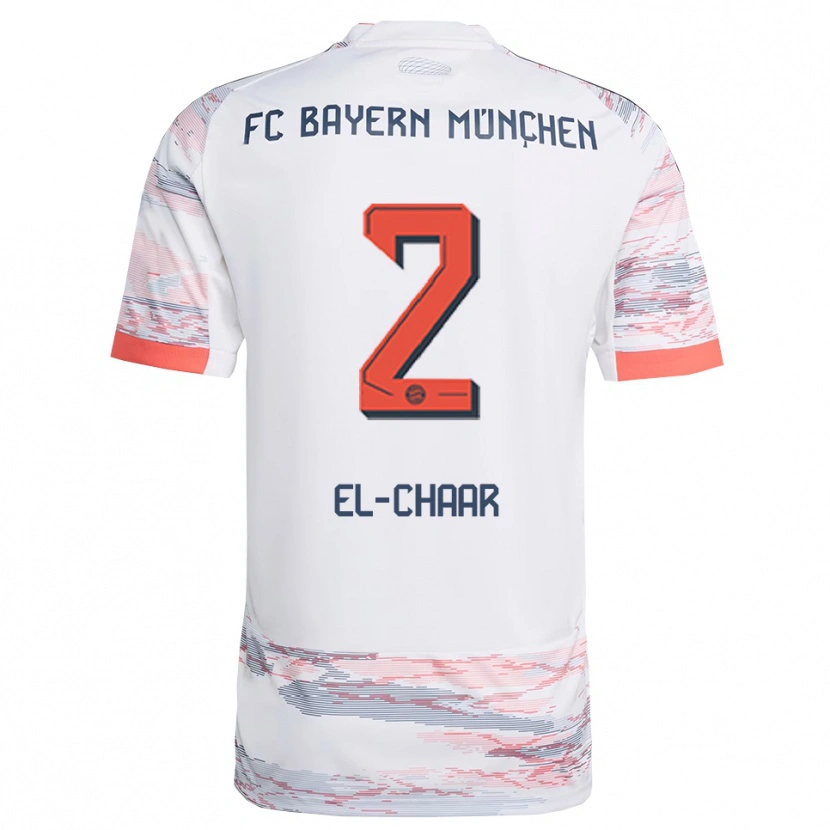 Danxen Criança Camisola Adam El-Chaar #2 Branco Cinza Alternativa 2025/26 Camisa Brasil