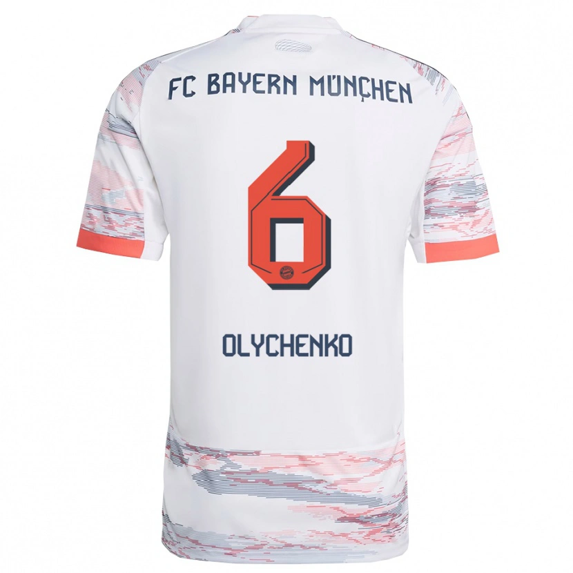 Danxen Criança Camisola Bogdan Olychenko #6 Branco Cinza Alternativa 2025/26 Camisa Brasil