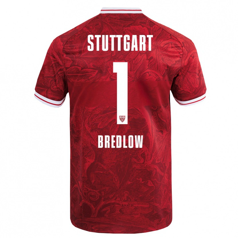 Danxen Criança Camisola Fabian Bredlow #1 Vermelho Preto Alternativa 2025/26 Camisa Brasil