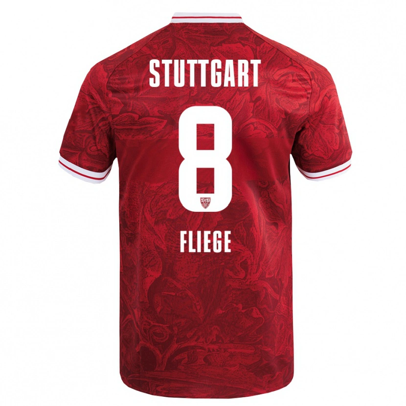 Danxen Criança Camisola Anna Fliege #8 Vermelho Preto Alternativa 2025/26 Camisa Brasil