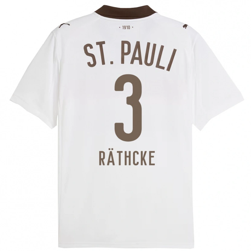 Danxen Criança Camisola Ole Räthcke #3 Branco Vermelho Alternativa 2025/26 Camisa Brasil