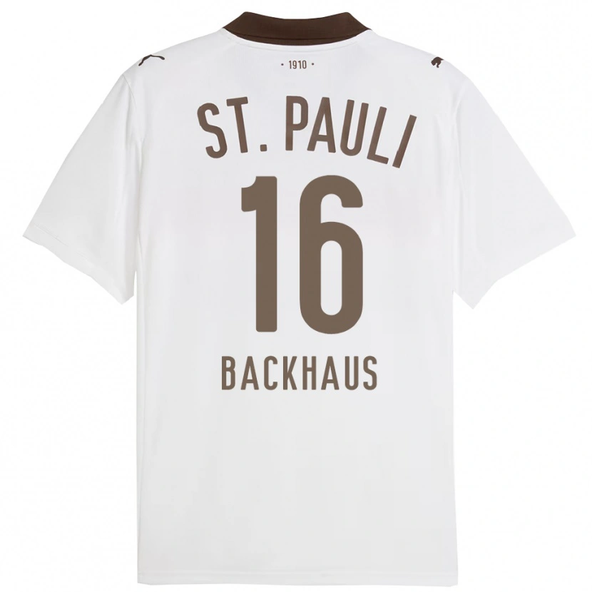 Danxen Criança Camisola Ols Backhaus #16 Branco Vermelho Alternativa 2025/26 Camisa Brasil