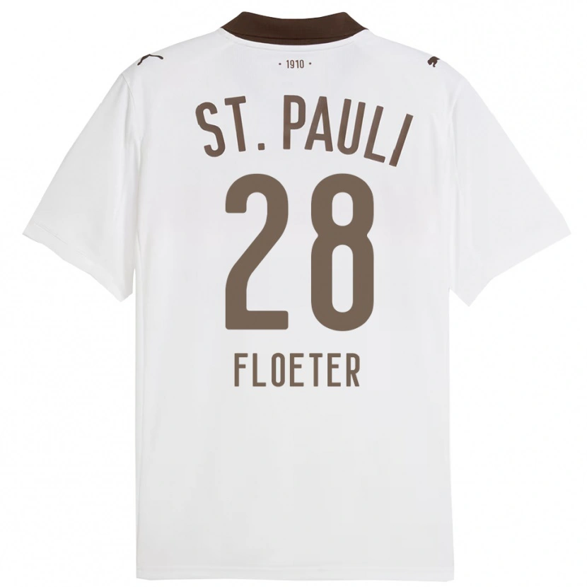 Danxen Criança Camisola Joline Floeter #28 Branco Vermelho Alternativa 2025/26 Camisa Brasil
