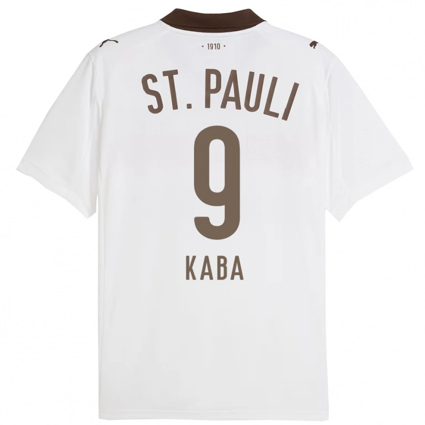 Danxen Criança Camisola Wissou Kaba #9 Branco Vermelho Alternativa 2025/26 Camisa Brasil