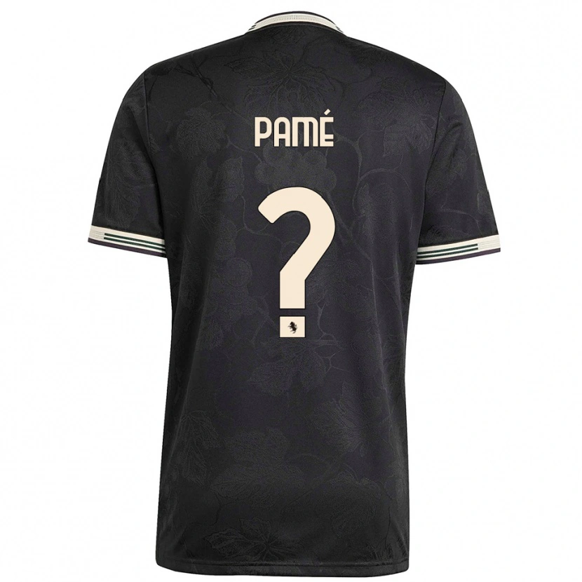 Danxen Criança Camisola Mamadou Pamé #0 Preto Branco Verde Terceiro 2025/26 Camisa Brasil