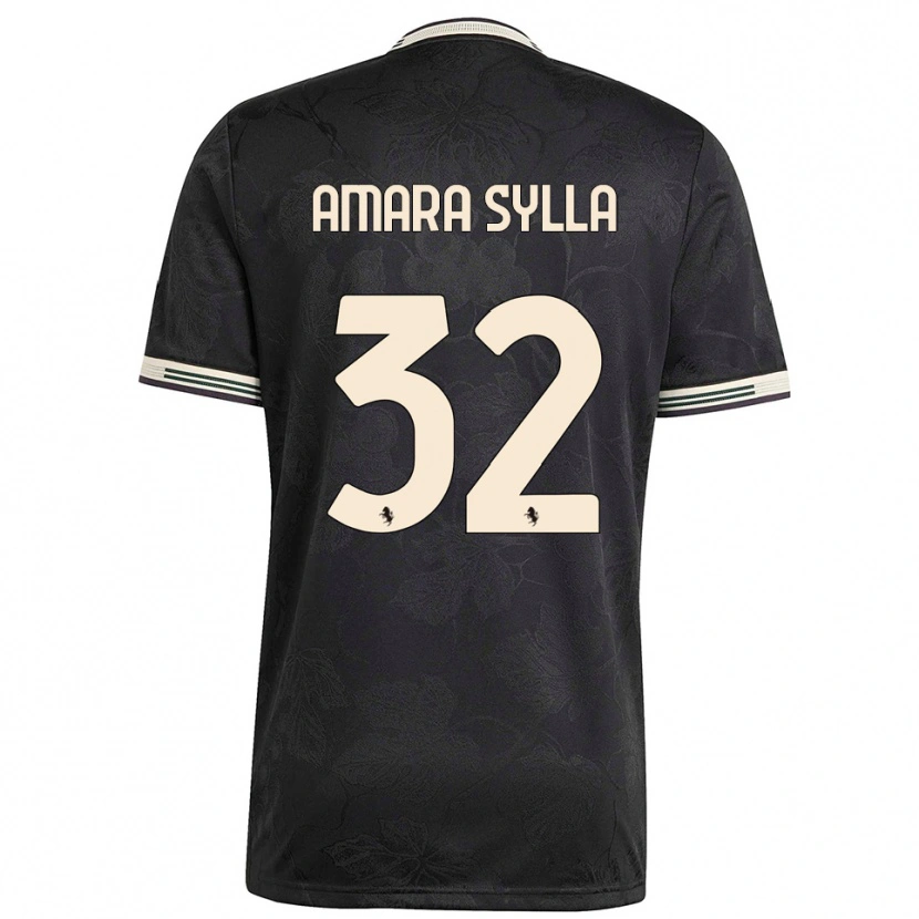 Danxen Criança Camisola Idris Amara Sylla #32 Preto Branco Verde Terceiro 2025/26 Camisa Brasil