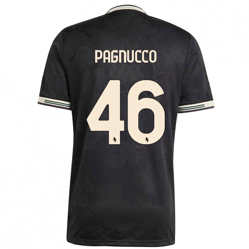 Danxen Criança Camisola Filippo Pagnucco #46 Preto Branco Verde Terceiro 2025/26 Camisa Brasil