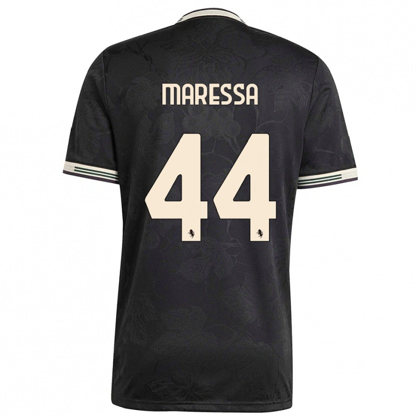 Danxen Criança Camisola Tommaso Maressa #44 Preto Branco Verde Terceiro 2025/26 Camisa Brasil