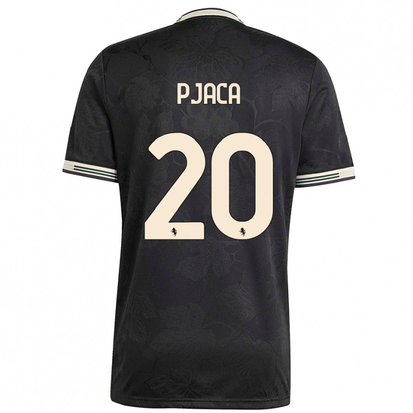 Danxen Criança Camisola Marko Pjaca #20 Preto Branco Verde Terceiro 2025/26 Camisa Brasil