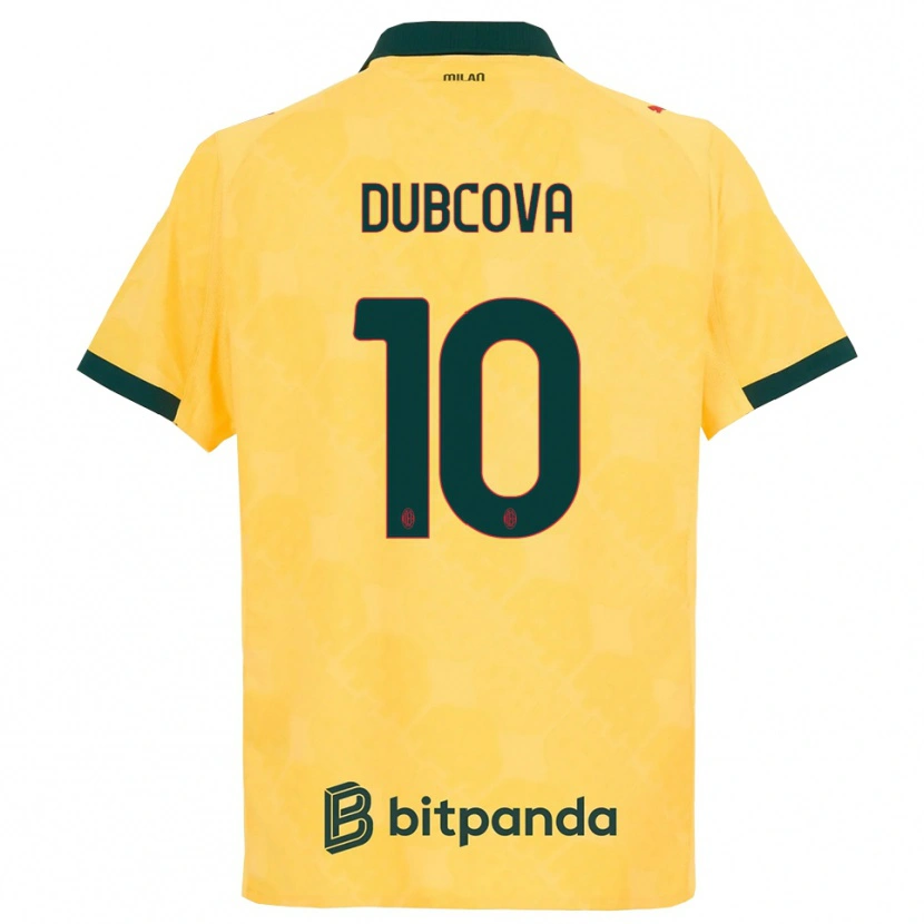 Danxen Criança Camisola Kamila Dubcova #10 Amarelo Preto Terceiro 2025/26 Camisa Brasil