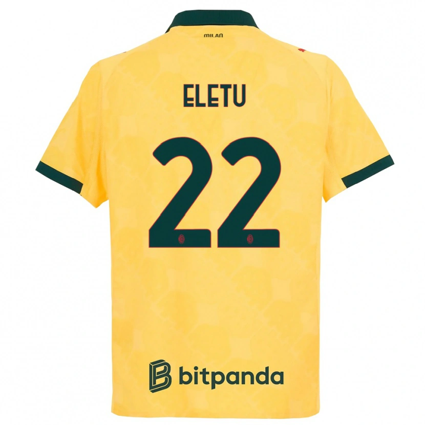 Danxen Criança Camisola Victor Eletu #22 Amarelo Preto Terceiro 2025/26 Camisa Brasil