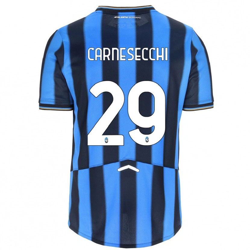 Danxen Homem Camisola Marco Carnesecchi #29 Azul Celeste Preto Principal 2025/26 Camisa Brasil