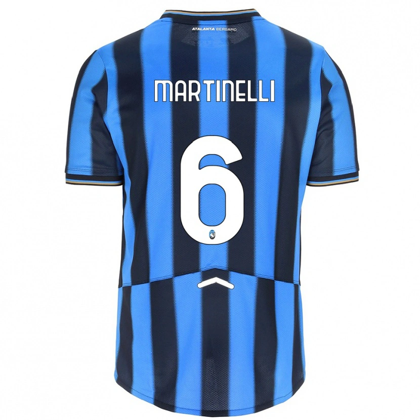 Danxen Homem Camisola Gabriel Martinelli #6 Azul Celeste Preto Principal 2025/26 Camisa Brasil