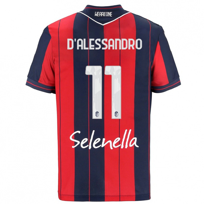 Danxen Homem Camisola Giuliano D'alessandro #11 Vermelho Marinho Principal 2025/26 Camisa Brasil