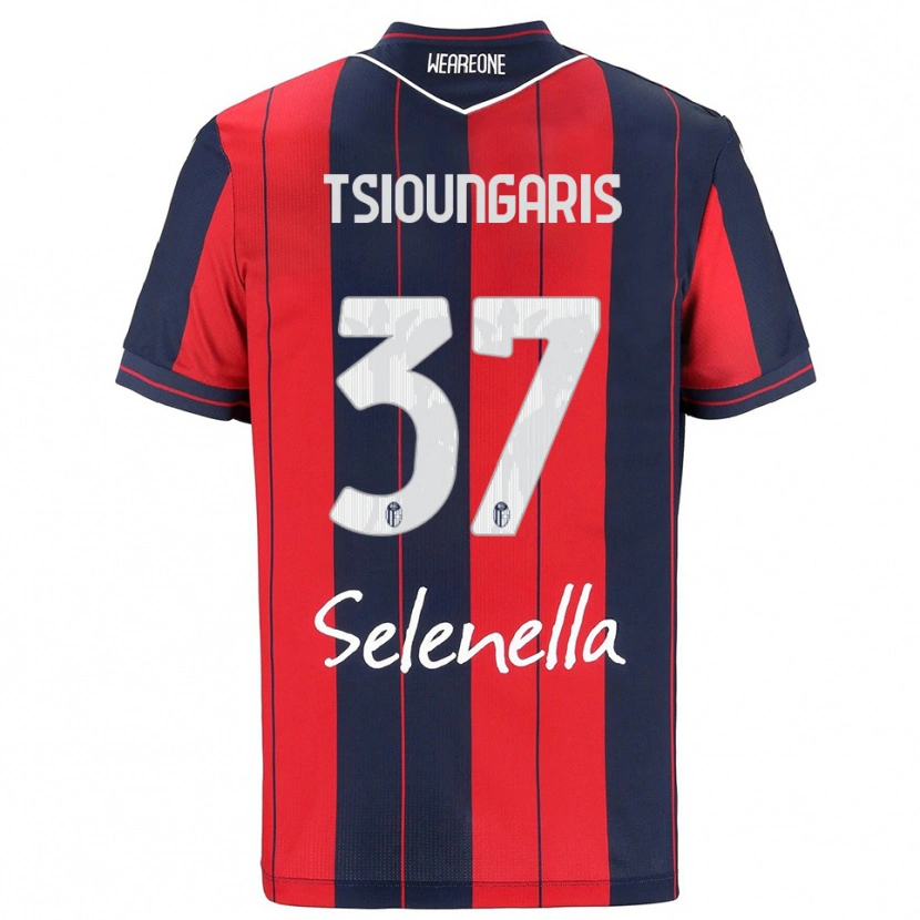 Danxen Homem Camisola Theodoros Tsioungaris #37 Vermelho Marinho Principal 2025/26 Camisa Brasil