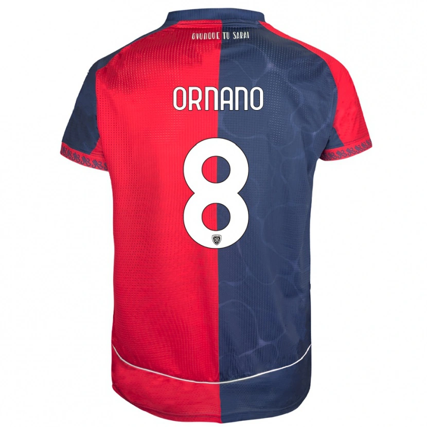 Danxen Homem Camisola Marco Ornano #8 Vermelho Marinho Principal 2025/26 Camisa Brasil