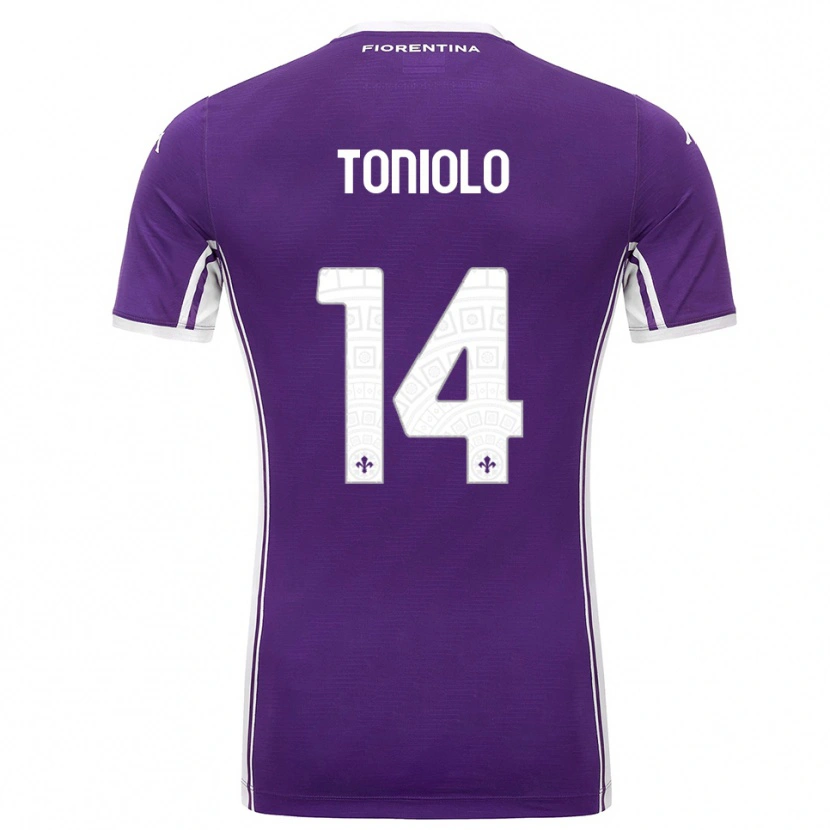Danxen Homem Camisola Martina Toniolo #14 Roxo Branco Principal 2025/26 Camisa Brasil