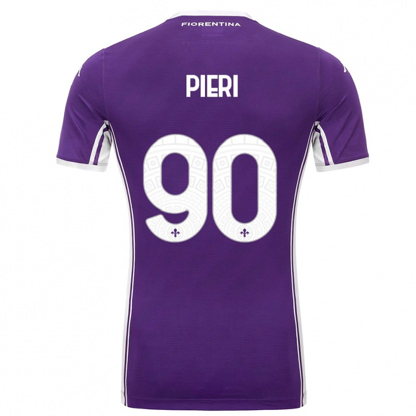 Danxen Homem Camisola Arianna Pieri #90 Roxo Branco Principal 2025/26 Camisa Brasil