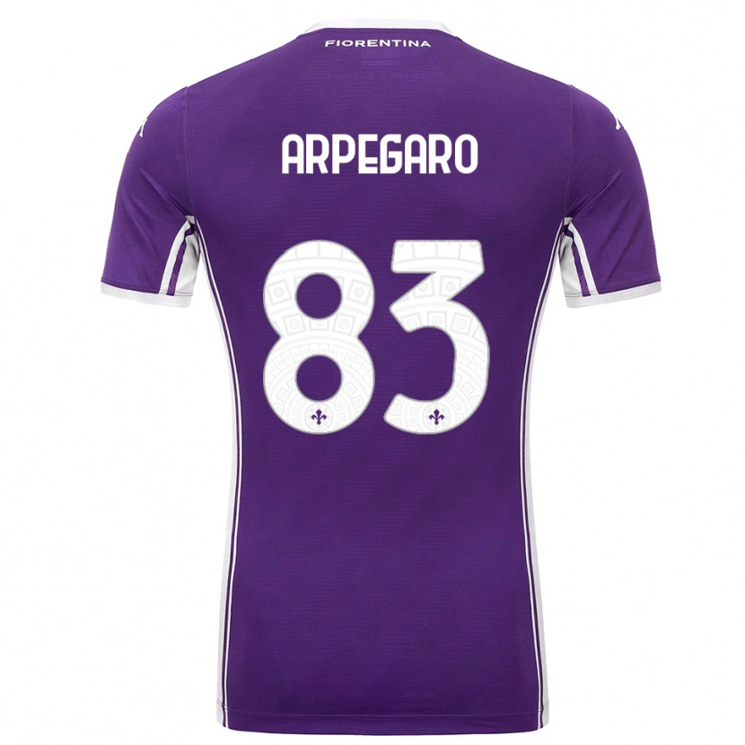 Danxen Homem Camisola Sofia Arpegaro #83 Roxo Branco Principal 2025/26 Camisa Brasil