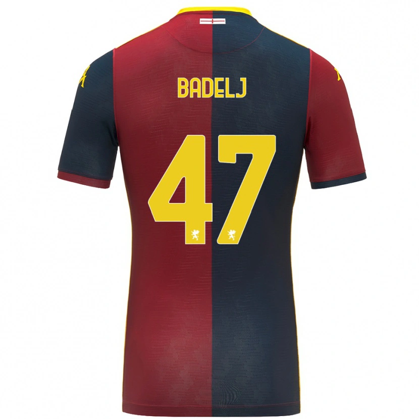 Danxen Homem Camisola Milan Badelj #47 Vermelho Azul Royal Principal 2025/26 Camisa Brasil