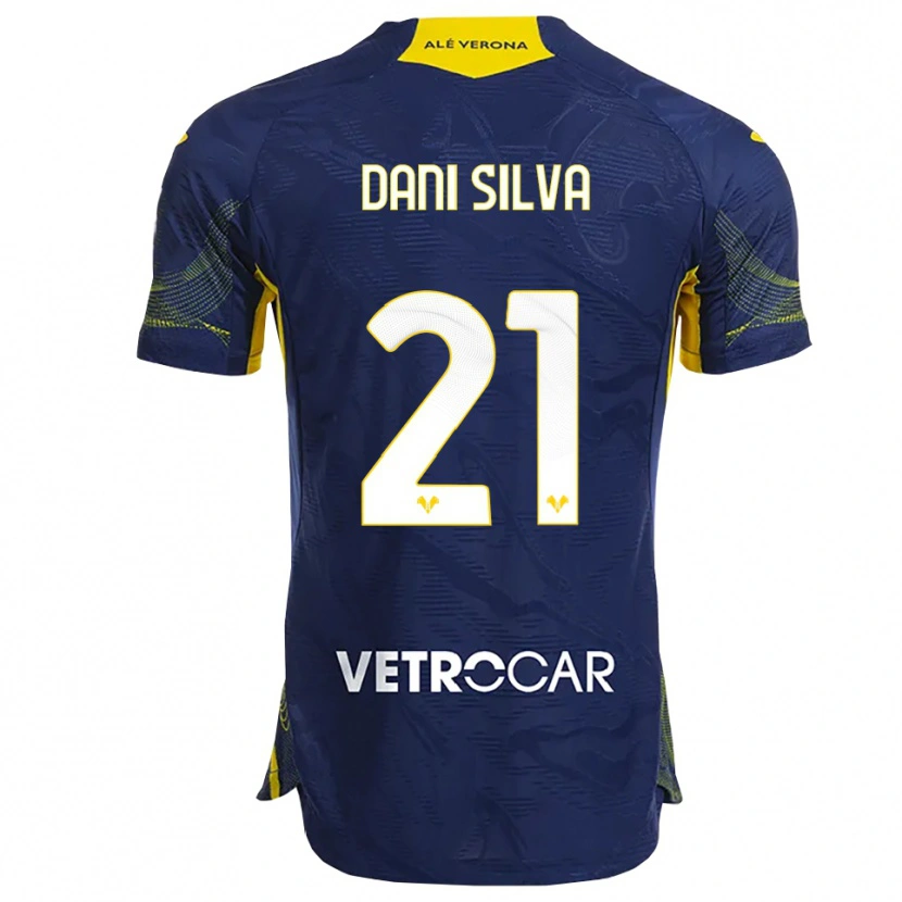 Danxen Homem Camisola Dani Silva #21 Marinho Amarelo Principal 2025/26 Camisa Brasil