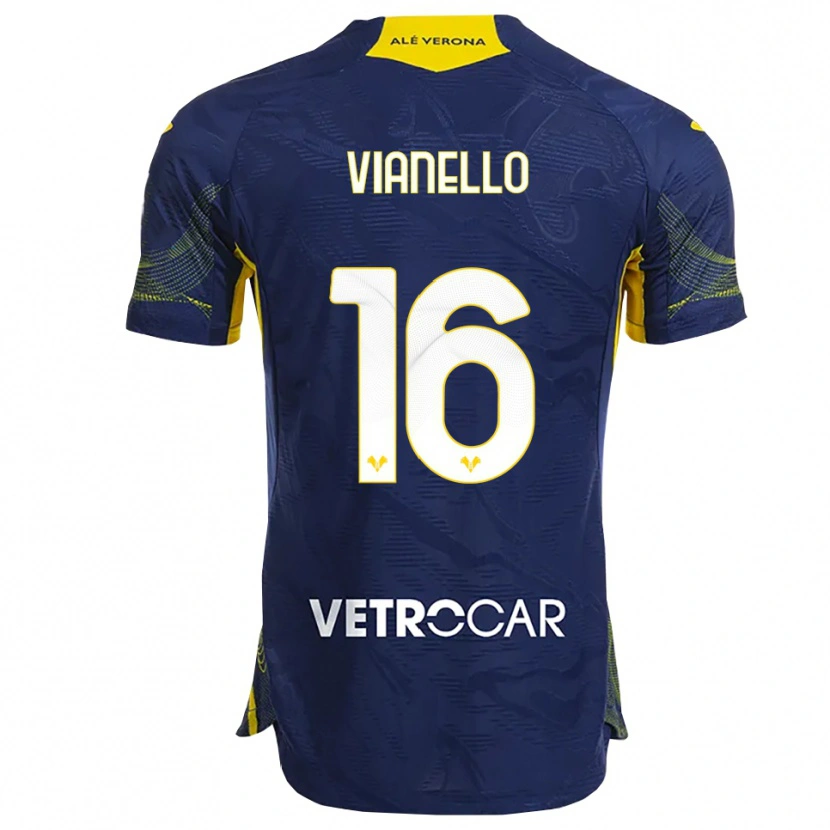 Danxen Homem Camisola Diego Vianello #16 Marinho Amarelo Principal 2025/26 Camisa Brasil