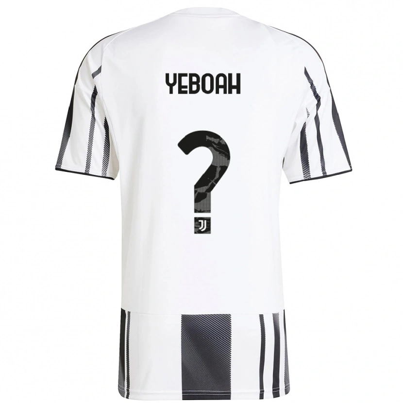 Danxen Homem Camisola Christian Yeboah #0 Branco Preto Principal 2025/26 Camisa Brasil