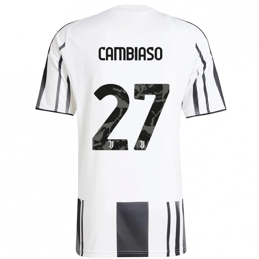 Danxen Homem Camisola Andrea Cambiaso #27 Branco Preto Principal 2025/26 Camisa Brasil