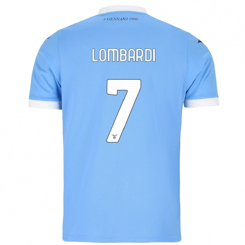 Danxen Homem Camisola Pierlorenzo Lombardi #7 Azul Celeste Branco Principal 2025/26 Camisa Brasil