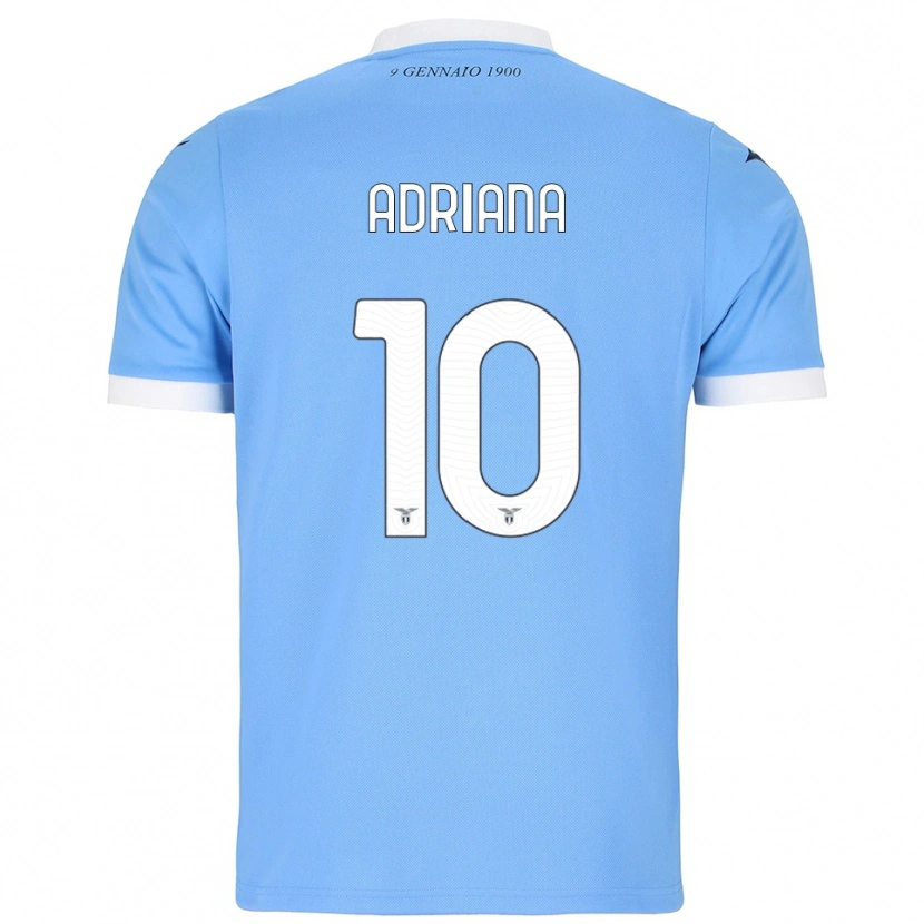 Danxen Homem Camisola Adriana Martín Santamaría #10 Azul Celeste Branco Principal 2025/26 Camisa Brasil