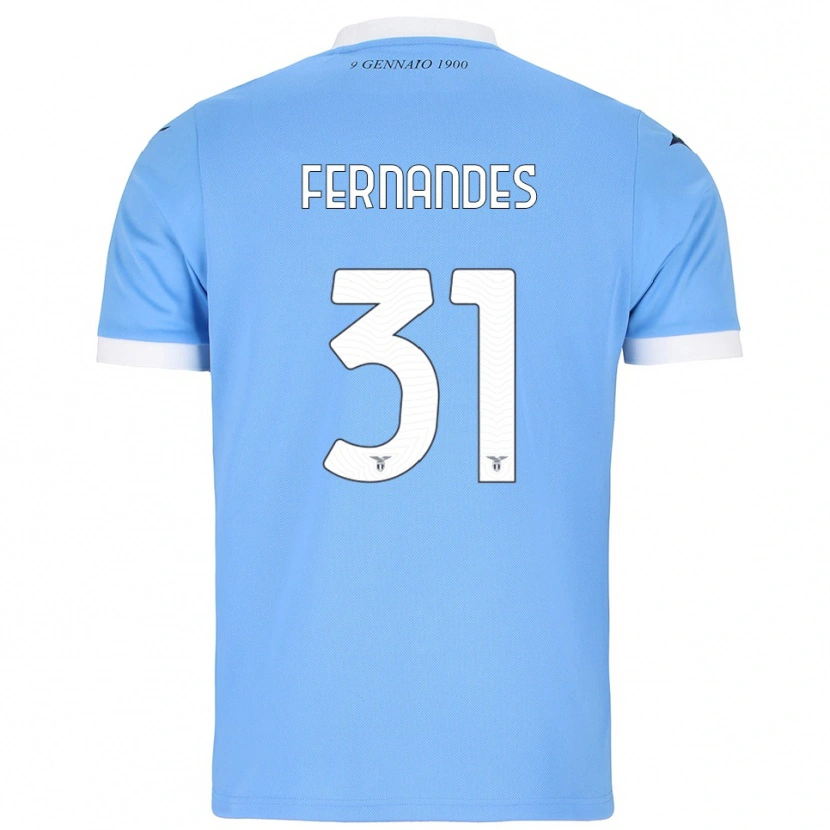 Danxen Homem Camisola Saná Fernandes #31 Azul Celeste Branco Principal 2025/26 Camisa Brasil
