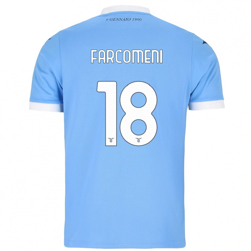 Danxen Homem Camisola Valerio Farcomeni #18 Azul Celeste Branco Principal 2025/26 Camisa Brasil